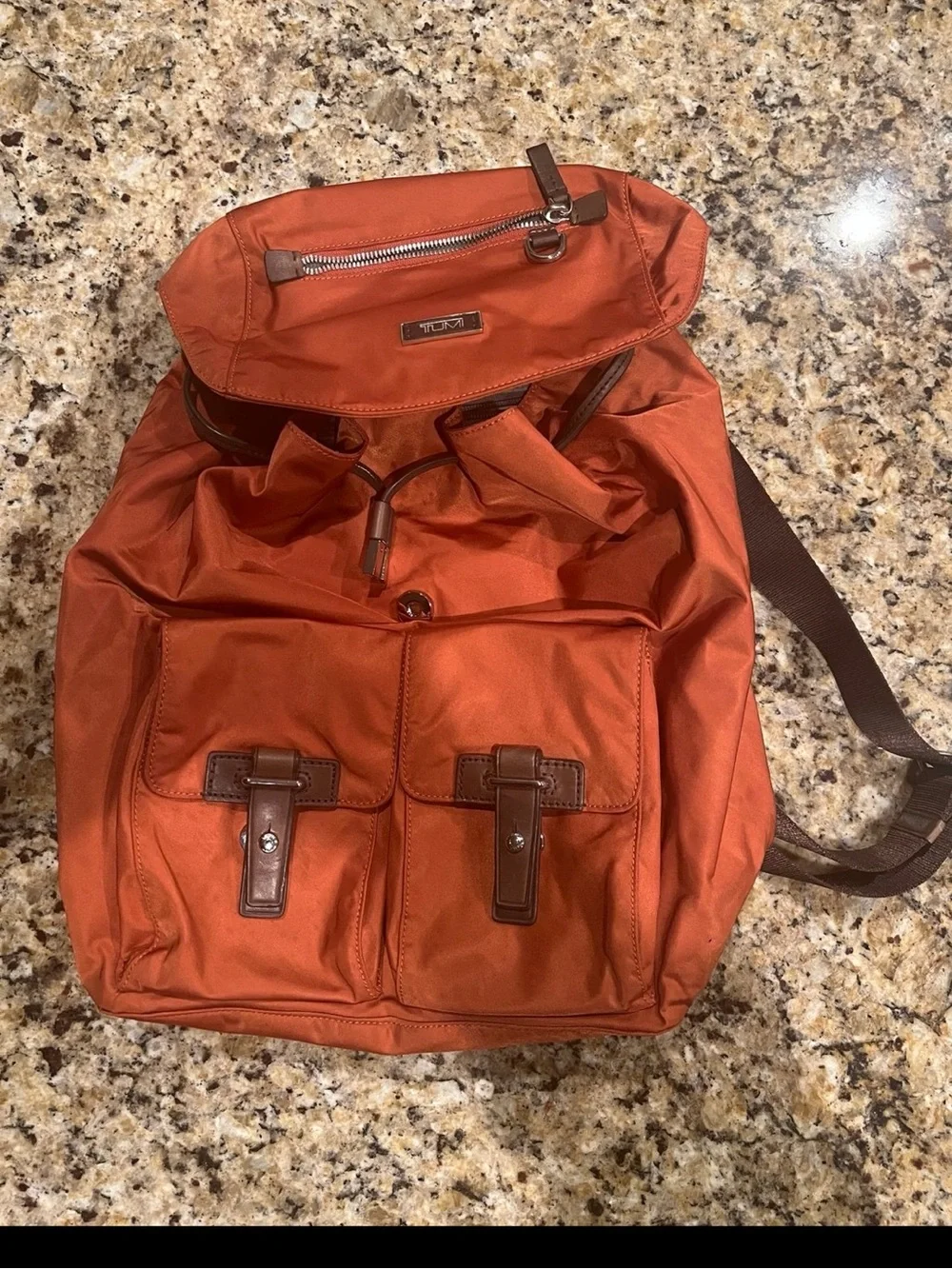 Tumi Voyageur Basel Backpack, Orange/brown ladies backpack